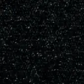 Black fabric texture with granular, speckled surface and irregular markings, displaying a matte, diffuse, and mottled composition.